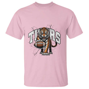 Funny Bengal Tiger T Shirt Gift For Football Lover TS12 Light Pink Print Your Wear