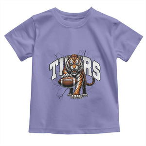 Funny BFT Gift For Football Lover Toddler T Shirt TS12 Violet Print Your Wear