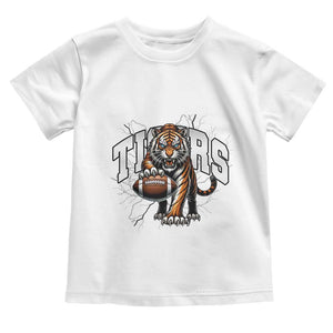 Funny Bengal Tiger Toddler T Shirt Gift For Football Lover TS12 White Print Your Wear