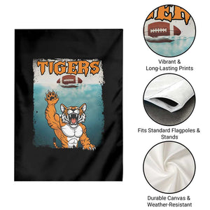 Bengal Tiger Football Garden Flag Horror Parody Gift TS12 Print Your Wear