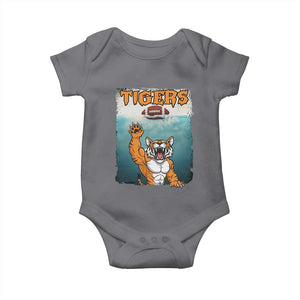 Bengal Tiger Football Baby Onesie Horror Parody Gift TS12 Charcoal Print Your Wear