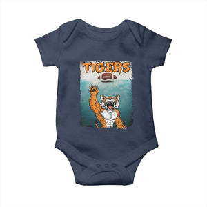Bengal Tiger Football Baby Onesie Horror Parody Gift TS12 Navy Print Your Wear