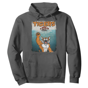 Bengal Tiger Football Hoodie Horror Parody Gift TS12 Dark Heather Print Your Wear