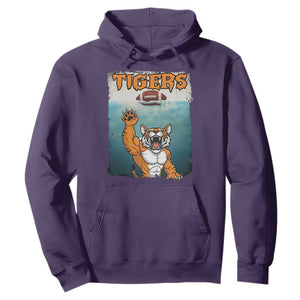 Bengal Tiger Football Hoodie Horror Parody Gift TS12 Purple Print Your Wear