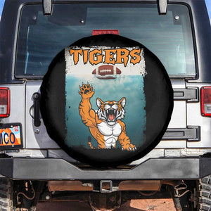 Bengal Tiger Football Spare Tire Cover Horror Parody Gift TS12 No hole Black Print Your Wear