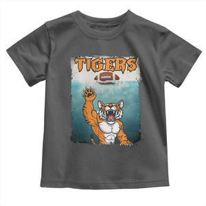 Bengal Tiger Football Toddler T Shirt Horror Parody Gift TS12 Dark Heather Print Your Wear