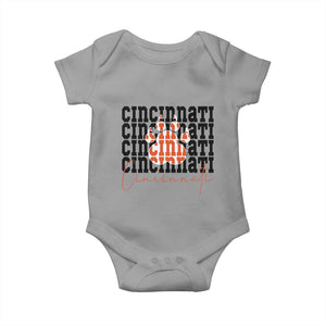 Cincinnati Tiger Paw Baby Onesie Football Lover Gift TS12 Sport Gray Print Your Wear