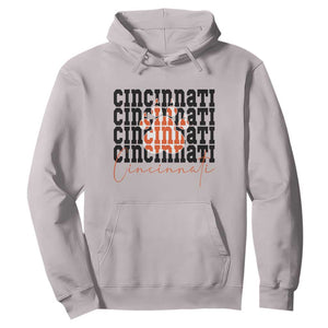 Cincinnati Tiger Paw Hoodie Football Lover Gift TS12 Ice Gray Print Your Wear