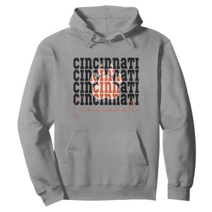 Cincinnati Tiger Paw Hoodie Football Lover Gift TS12 Sport Gray Print Your Wear