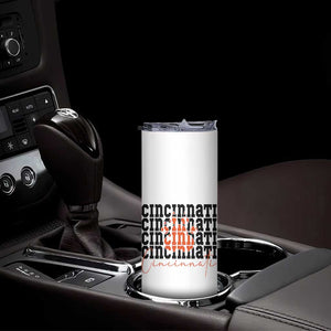 Cincinnati Tiger Paw Skinny Tumbler Football Lover Gift TS12 Print Your Wear