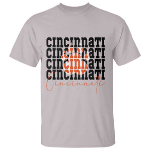 Cincinnati Tiger Paw T Shirt Football Lover Gift TS12 Ice Gray Print Your Wear