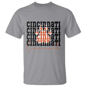 Cincinnati Tiger Paw T Shirt Football Lover Gift TS12 Sport Gray Print Your Wear