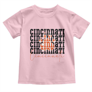 Cincinnati Tiger Paw Toddler T Shirt Football Lover Gift TS12 Light Pink Print Your Wear