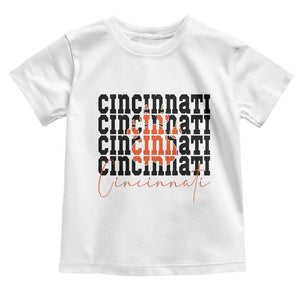 Cincinnati Tiger Paw Toddler T Shirt Football Lover Gift TS12 White Print Your Wear