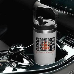 CF TGR Paw Football Lover Gift Flip Straw Tumbler TS12 Print Your Wear
