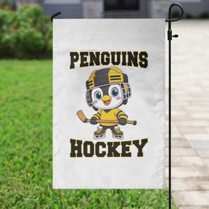 Funny Penguin Playing Ice Hockey Garden Flag Winter Sports Gift TS12 Print Your Wear