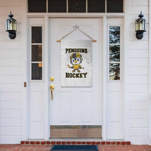 Funny Penguin Playing Ice Hockey Garden Flag Winter Sports Gift TS12 Print Your Wear