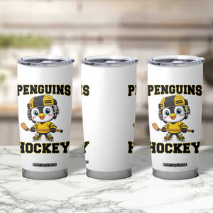 Funny Penguin Playing Ice Hockey Tumbler Cup Winter Sports Gift TS12 Print Your Wear
