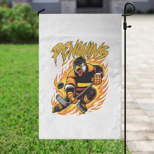 Penguin Playing Ice Hockey Garden Flag Funny Sports Fan Gift TS12 Print Your Wear