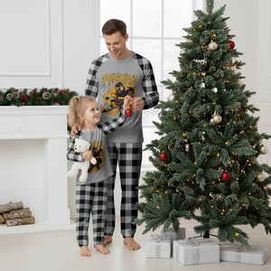 Penguin Playing Ice Hockey Plaid Pajama Set Funny Sports Fan Gift TS12 White Plaid Print Your Wear