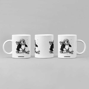Cute Penguin Playing Ice Hockey Coffee Mug Funny Sports Lover Gift TS12 Print Your Wear