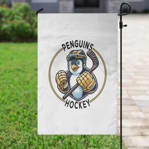 Funny Penguin Hockey Player Garden Flag Gift For Animal Lovers TS12 Print Your Wear
