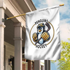 Funny Penguin Hockey Player Garden Flag Gift For Animal Lovers TS12 Print Your Wear