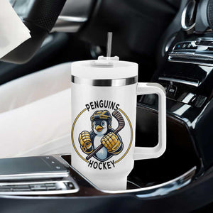 Funny Penguin Hockey Player Tumbler With Handle Gift For Animal Lovers TS12 Print Your Wear