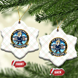 Funny Penguin Hockey Player Ceramic Ornament Sports Fan Gift TS12 Print Your Wear