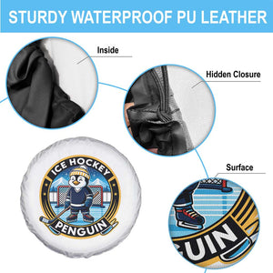 Funny Penguin Hockey Player Spare Tire Cover Sports Fan Gift TS12 Print Your Wear