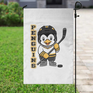 Funny Penguin Playing Ice Hockey Garden Flag Gift For Kids TS12 Print Your Wear