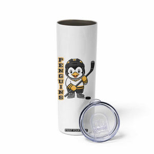 Funny Penguin Playing Ice Hockey Skinny Tumbler Gift For Kids TS12 Print Your Wear