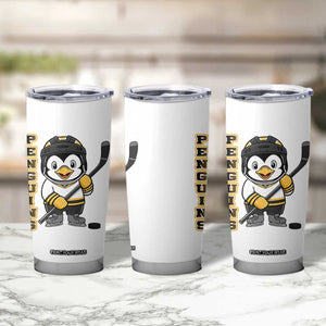 Funny Penguin Playing Ice Hockey Tumbler Cup Gift For Kids TS12 Print Your Wear