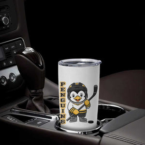 Funny Penguin Playing Ice Hockey Tumbler Cup Gift For Kids TS12 Print Your Wear