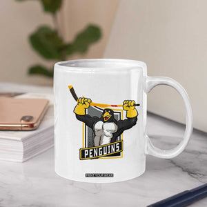 Funny Ice Hockey Player Gift Coffee Mug Penguin Power TS12 Print Your Wear