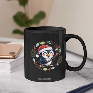 Cute Penguin Playing Ice Hockey Coffee Mug Funny Christmas Gift TS12 Print Your Wear