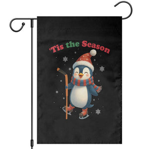 Cute Penguin Tis The Season Garden Flag Funny Christmas Gift For Holiday Fans TS12 Black Print Your Wear
