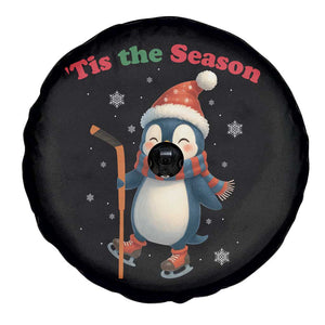 Cute Penguin Tis The Season Spare Tire Cover Funny Christmas Gift For Holiday Fans TS12 Print Your Wear