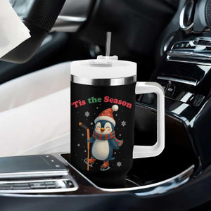 Cute Penguin Tis The Season Tumbler With Handle Funny Christmas Gift For Holiday Fans TS12 Print Your Wear