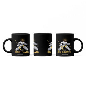 Jesus Saves Coffee Mug Funny Christian Ice Hockey Goalie Gift TS12 Print Your Wear