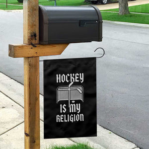 Hockey Is My Religion Garden Flag Funny Christian Goalie Gift TS12 Print Your Wear