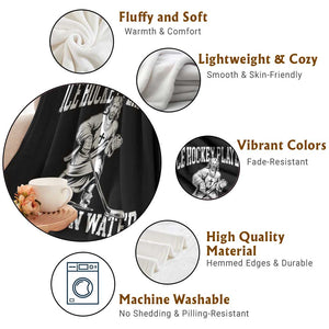 Jesus Ice Hockey Players Walk On Water Throw Blanket Funny Christian Gift TS12 Print Your Wear