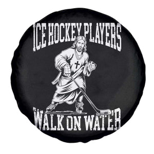 Jesus Ice Hockey Players Walk On Water Spare Tire Cover Funny Christian Gift TS12 Print Your Wear