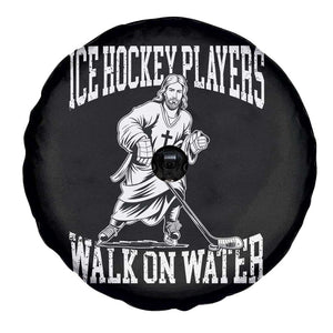 Jesus Ice Hockey Players Walk On Water Spare Tire Cover Funny Christian Gift TS12 Print Your Wear