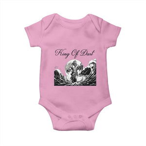 Greek Mythology Poseidon Dartist Baby Onesie King Of Dart Thrower TS12 Light Pink Print Your Wear