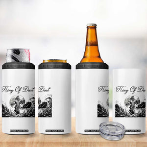 Greek Mythology Poseidon Dartist 4 in 1 Can Cooler Tumbler King Of Dart Thrower TS12 Print Your Wear