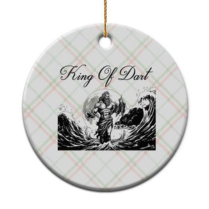 Greek Mythology Poseidon Dartist Ceramic Ornament King Of Dart Thrower TS12 1pc Christmas Plaid Print Your Wear