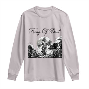 Greek Mythology Poseidon Dartist Long Sleeve Shirt King Of Dart Thrower TS12 Ice Gray Print Your Wear