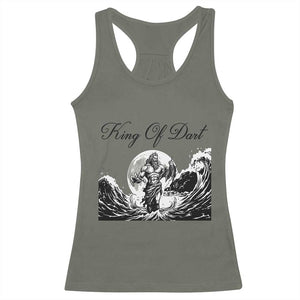 Greek Mythology Poseidon Dartist Racerback Tank Top King Of Dart Thrower TS12 Military Green Print Your Wear