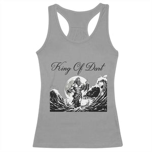 Greek Mythology Poseidon Dartist Racerback Tank Top King Of Dart Thrower TS12 Sport Gray Print Your Wear